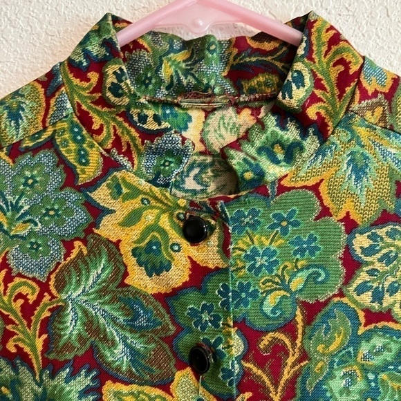 📚 Vintage 1960s Asian Inspired Jacket Size Small - Picture 3 of 11